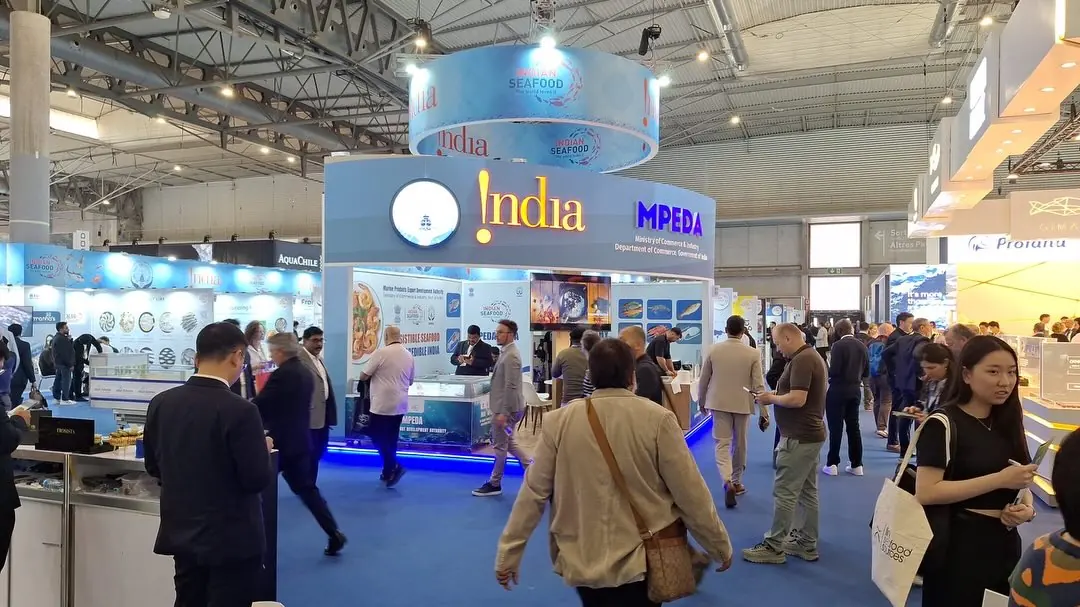 Seafood Expo Global exhibition stand by Stagehook Global, Barcelona — photo 1