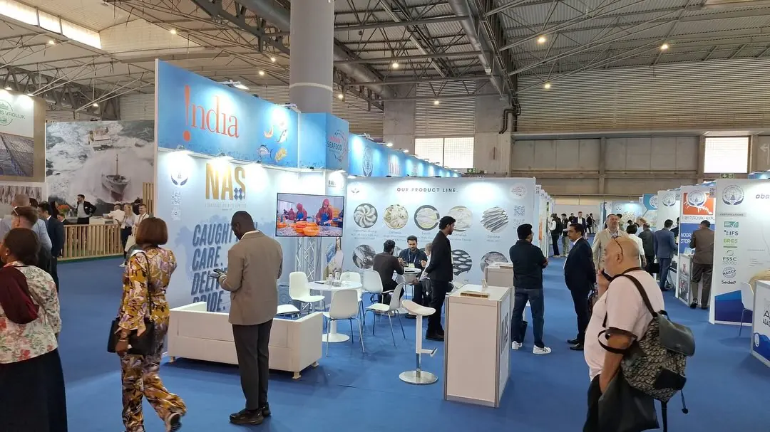 Seafood Expo Global exhibition stand by Stagehook Global, Barcelona — photo 2