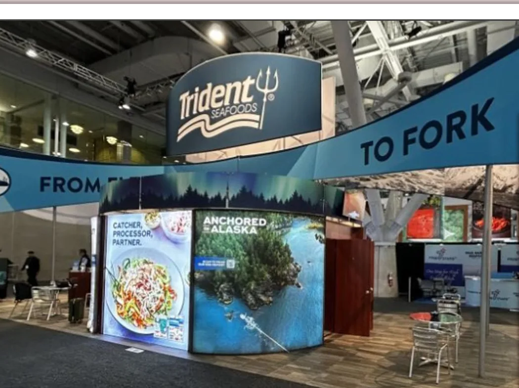 Seafood Expo North America exhibition stand by Stagehook Global, Boston — photo 1